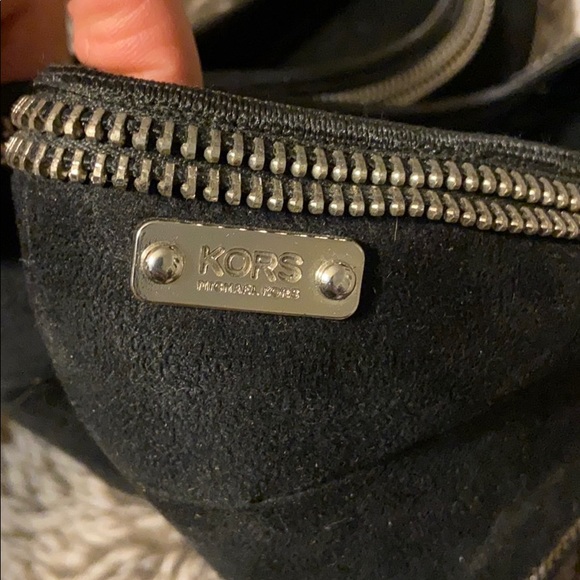 Michael Kors Black Sherry Suede Zipper Wedges Sz 2 - Picture 5 of 7